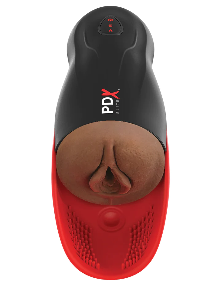 Fuck-O-Matic 2 Vibrating Suction Vagina Stroker Brown