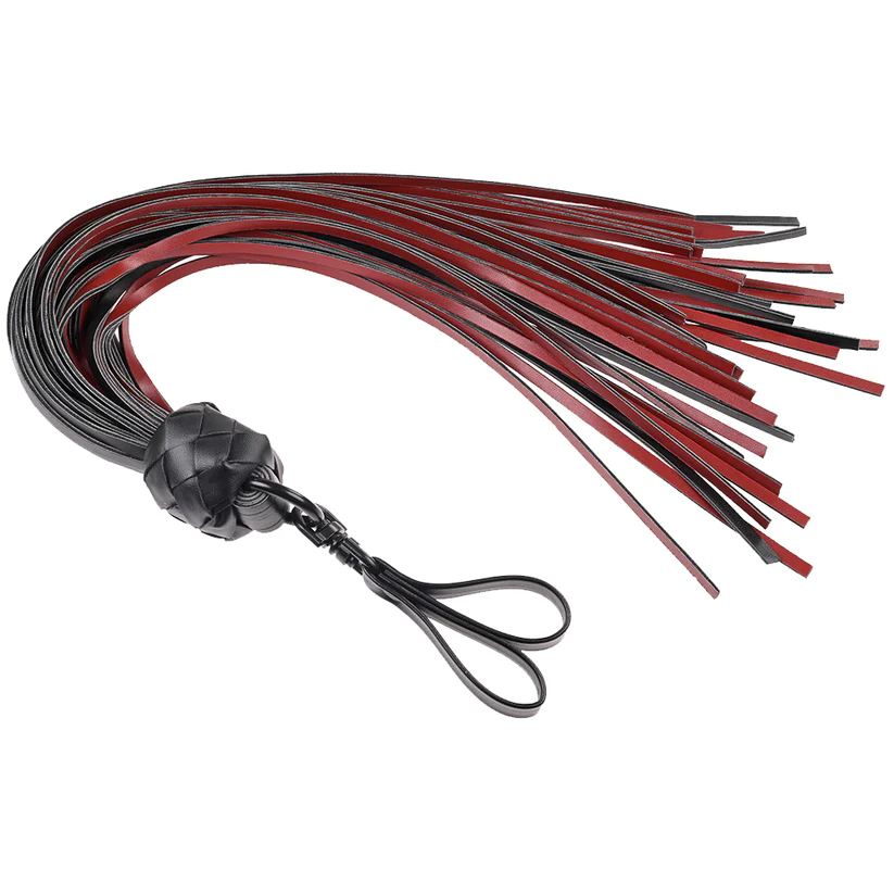 Saffron Finger Flogger with Finger Loop Handle