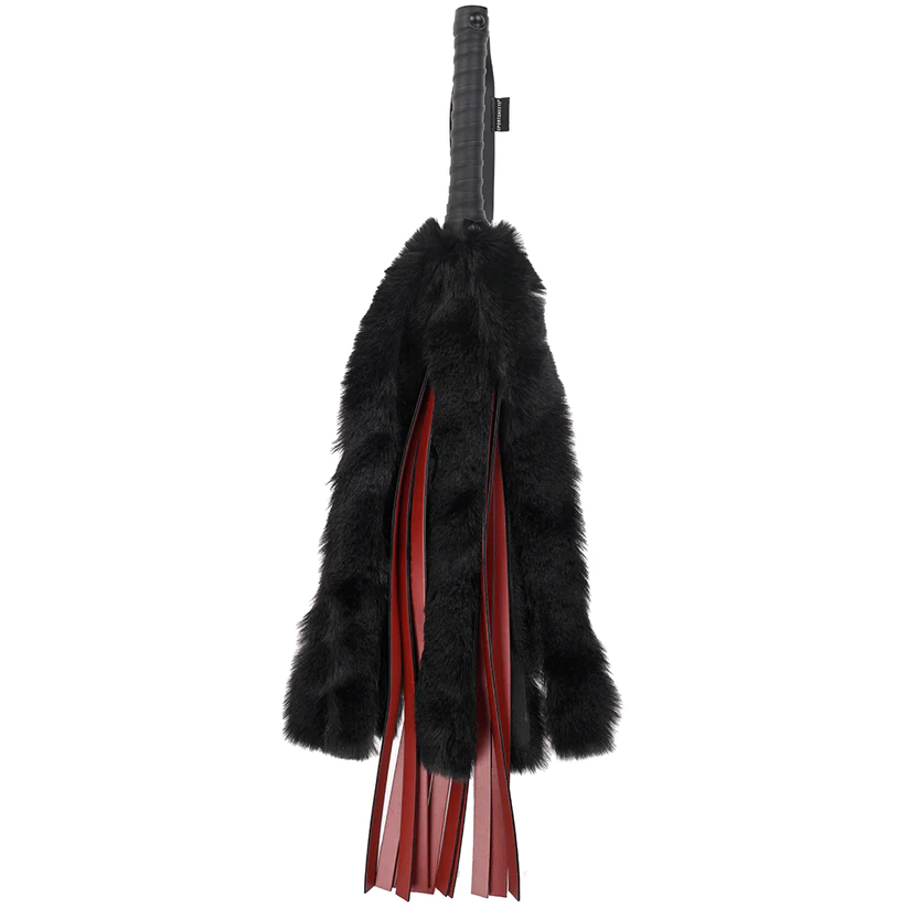 Faux Fur Flogger with Faux Leather Strands