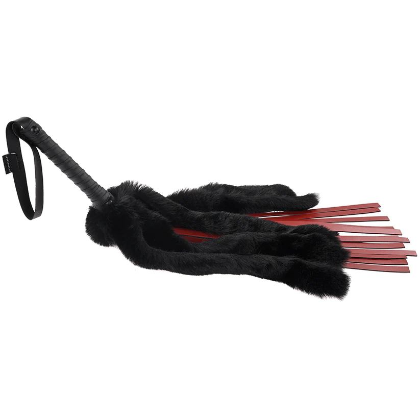Faux Fur Flogger with Faux Leather Strands
