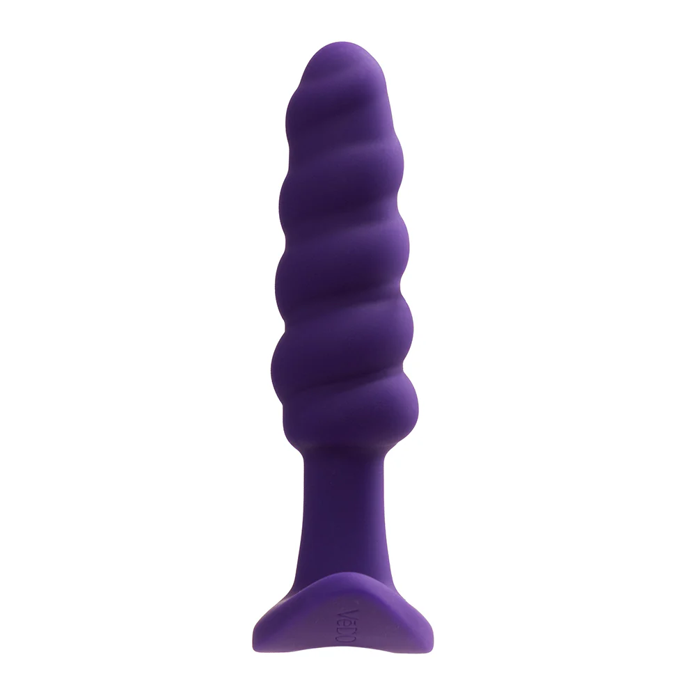 VeDO Twist Silicone Vibrating Butt Plug Purple