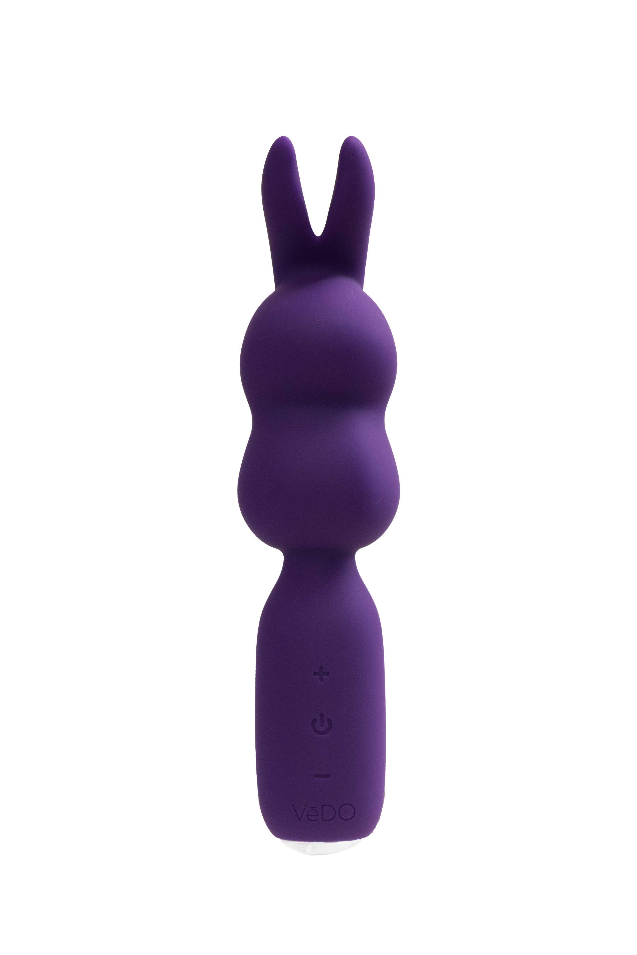 VeDO Hopper Bunny Silicone Mini Wand Vibrator Purple