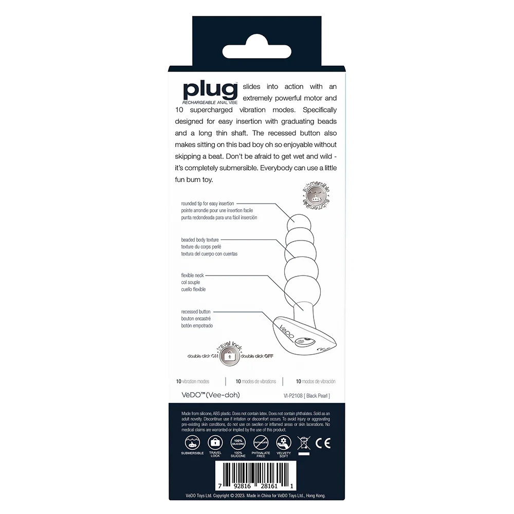 VeDO Plug Anal Vibe in Black