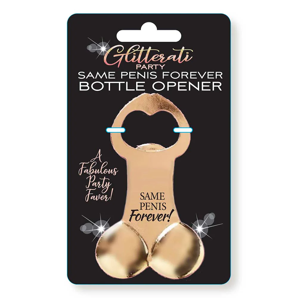 Glitterati Party Same Penis Forever Bottle Opener (85005) | SlipDix.com
