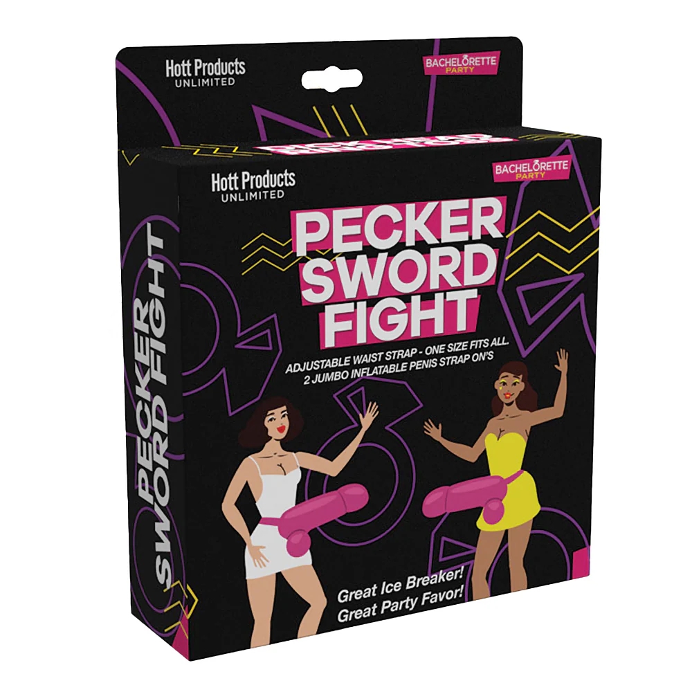 Pecker Sword Fight Game Strap On Large Penis (2 Pack) (85064) | SlipDix.com