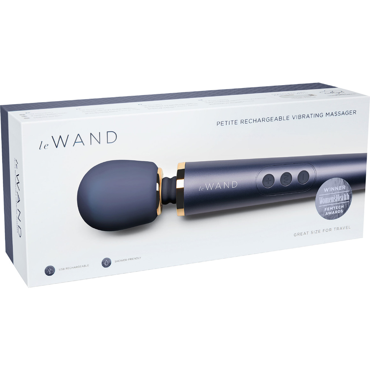 Le Wand Petite Vibrating Massager Navy