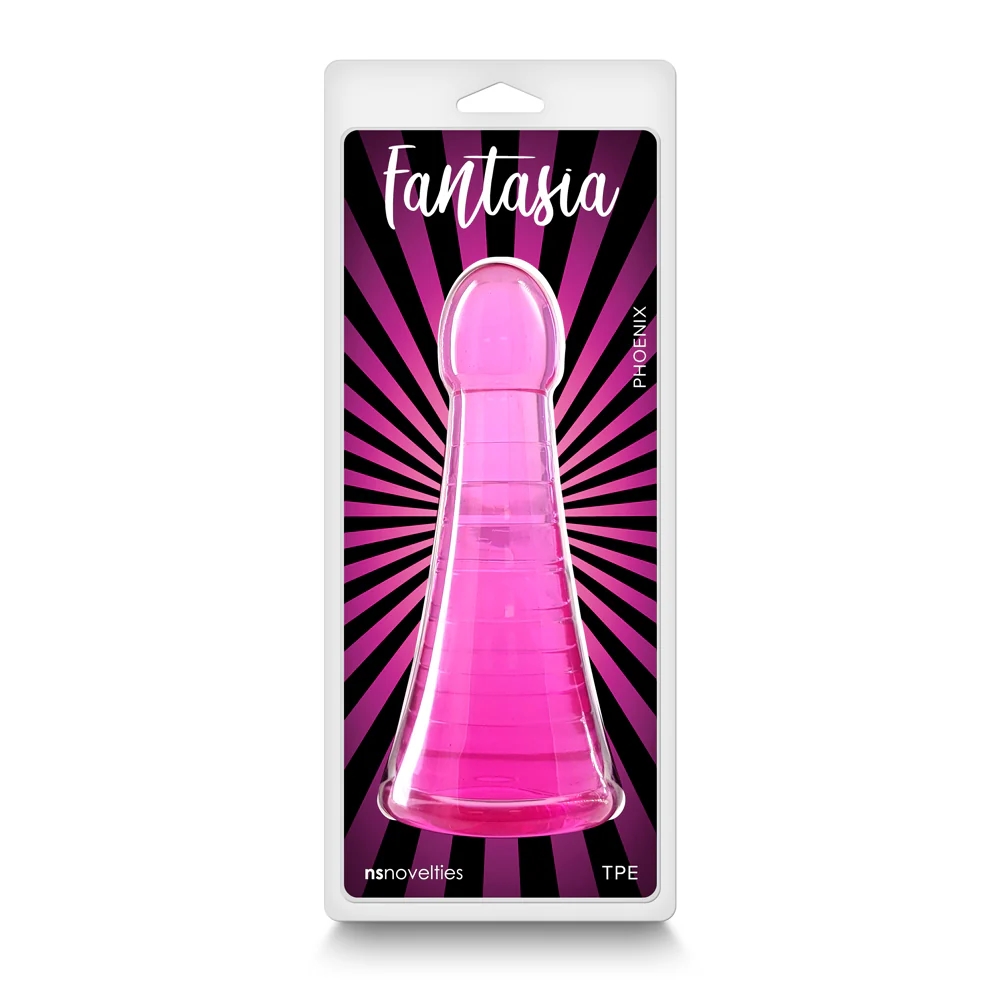 7.5 in. "Phoenix" Non-Realistic Jelly Dildo Pink