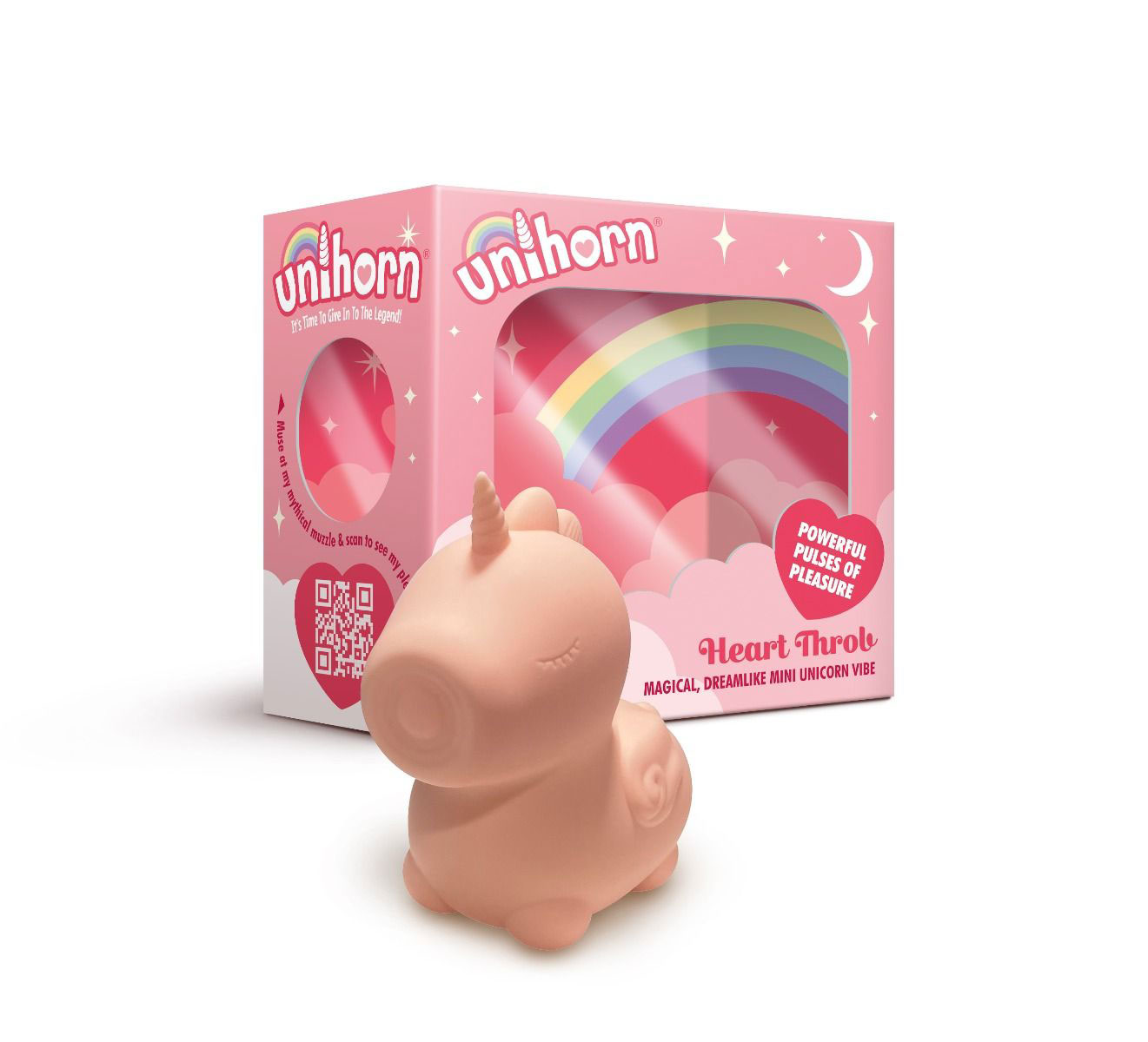 Unihorn Heart Throb Pulsing Vibrator Pink