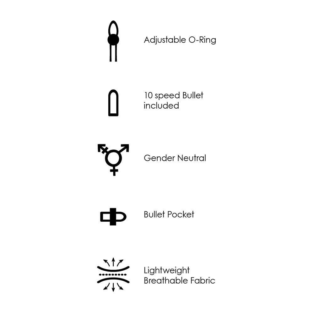 Vibrating Strap-on Boxer Black