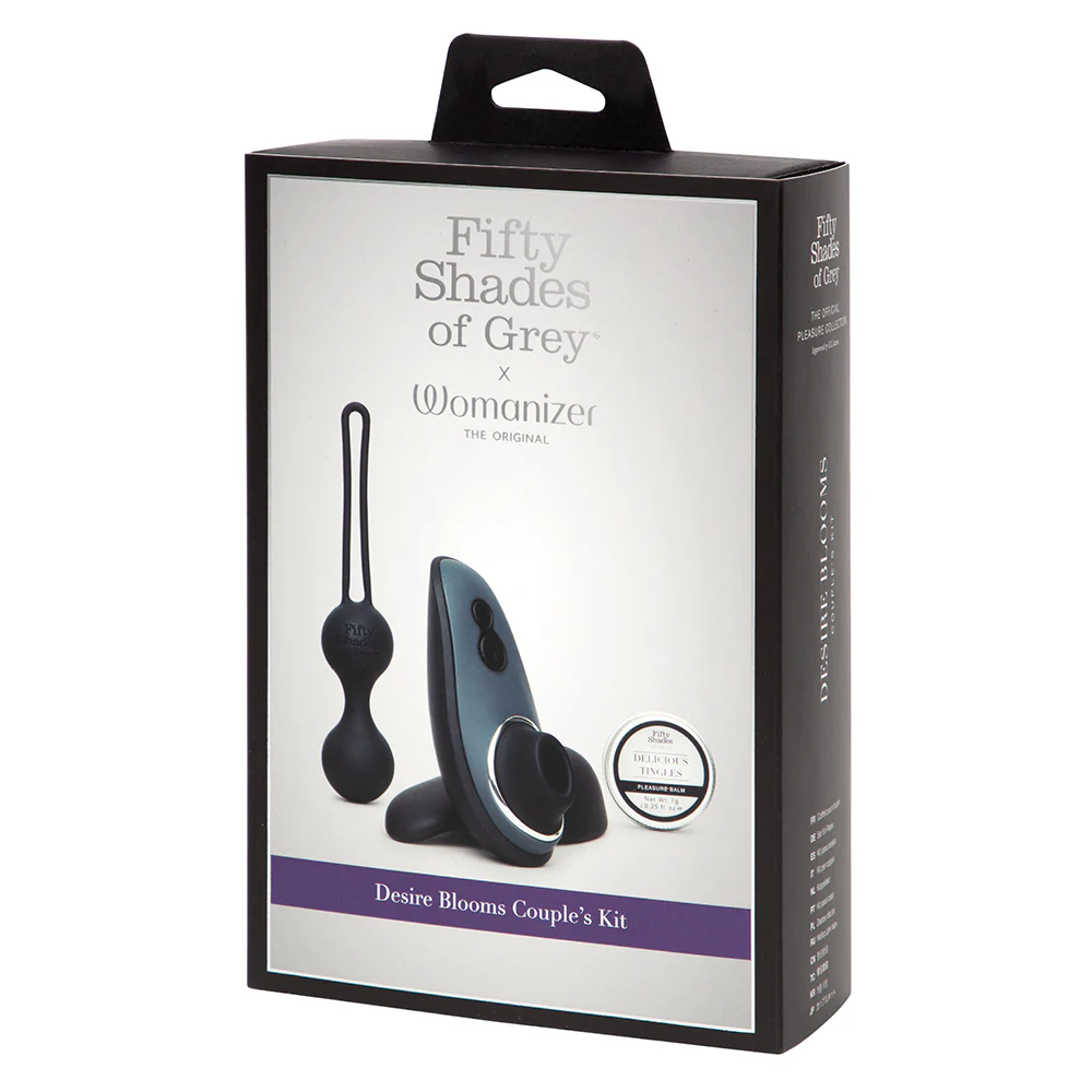 Fifty Shades of Grey x Womanizer Desire Blooms Clitoral & Kegel Kit Black