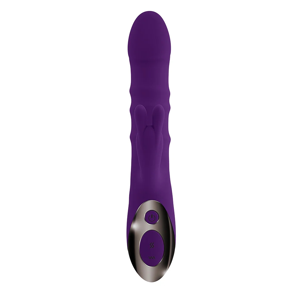 Playboy Hop To It Thrusting Silicone Dual Stimulation Vibrator