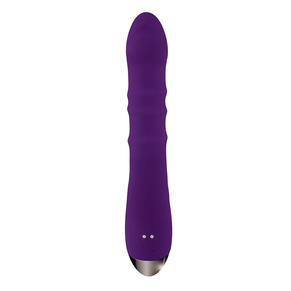Playboy Hop To It Thrusting Silicone Dual Stimulation Vibrator