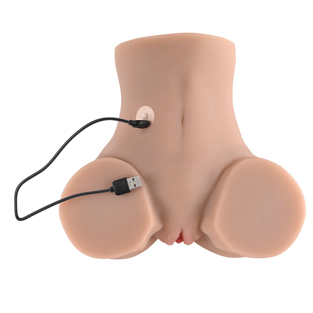 Rear Beauty Sucking & Vibrating Masturbator Light