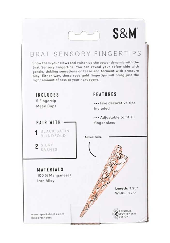 Brat Sensory Fingertips – Adjustable Rose Gold Claw Tips