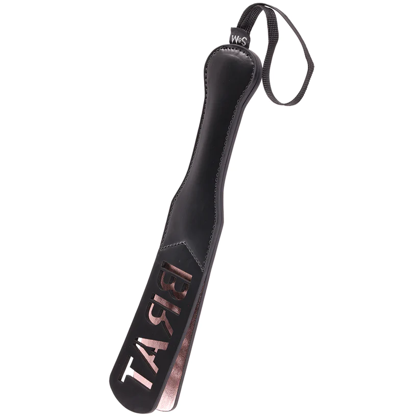 Brat Imprint Paddle Faux Leather Spanking Toy