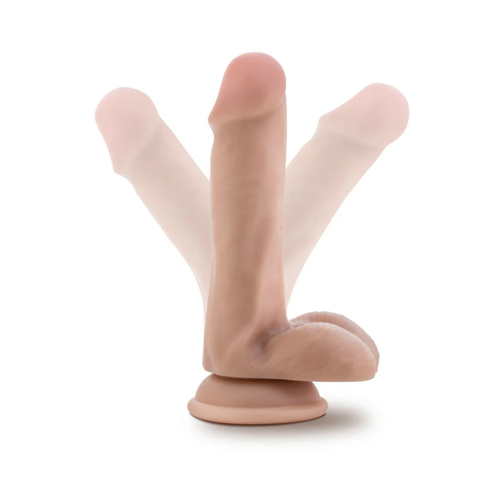 6.5 in. Realistic Dildo with Balls Beige