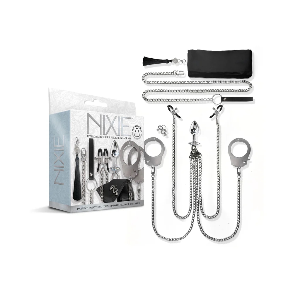 Nixie Metal Bondage 8-Pc Kit Silver