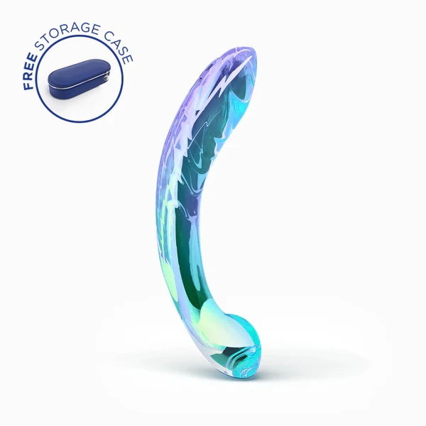 7 in. Biird Kalii Glass G-Spot Dildo