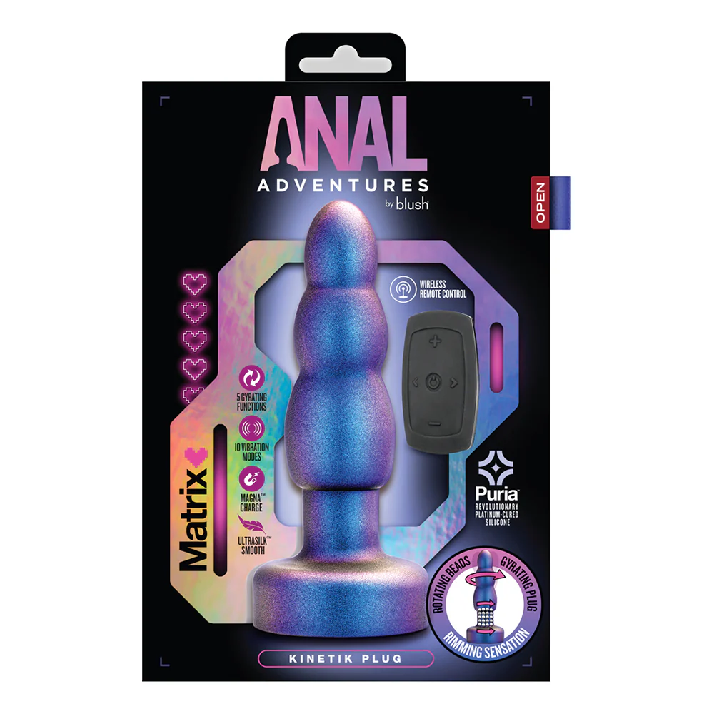 Anal Matrix Kinetik Vibrating Butt Plug with Remote