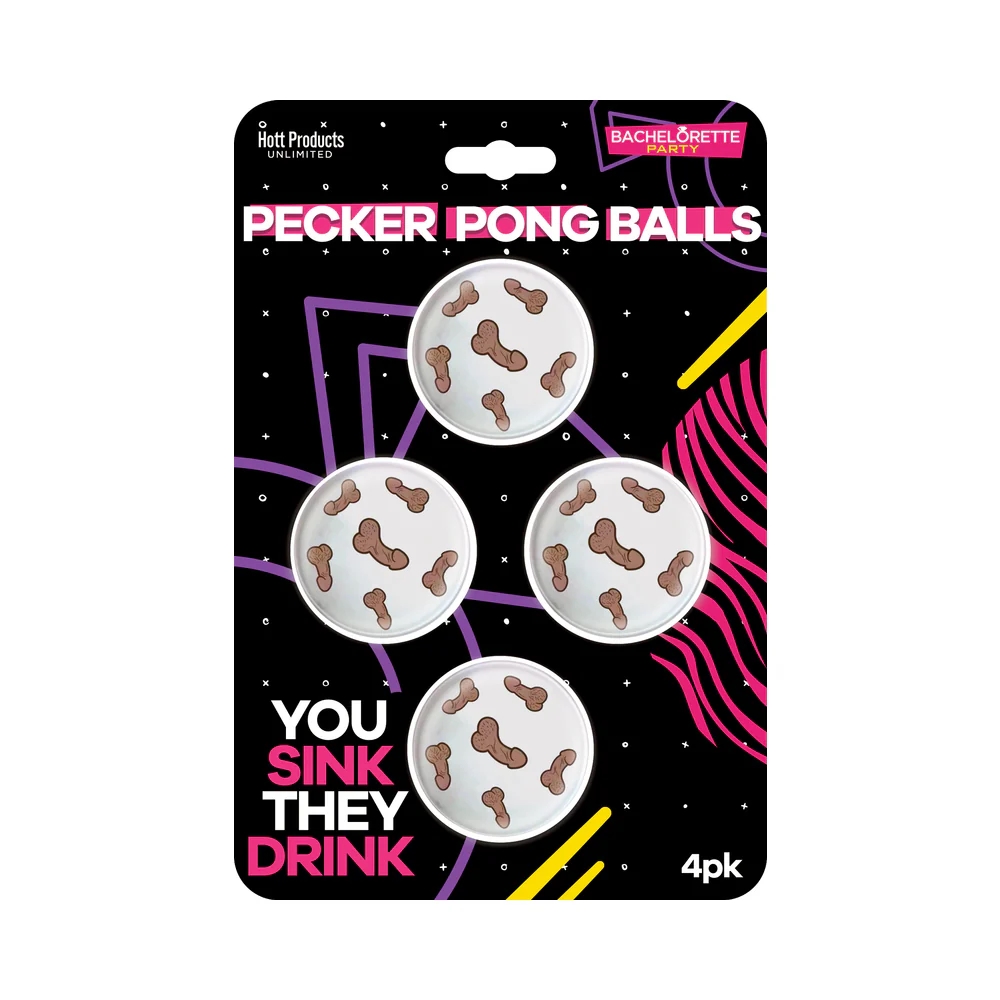 Pecker Beer Pong Balls 4-Pack (88060) | SlipDix.com