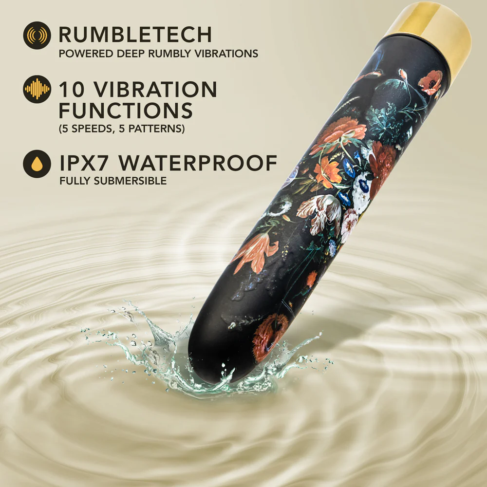 The Collection Bountiful 7 in. Slimline Vibrator Flora