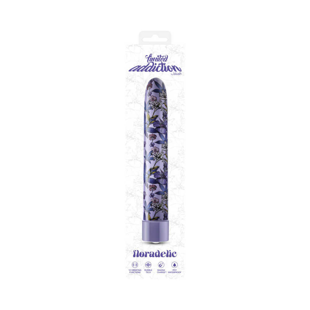 Limited Addiction Floradelic 7 in. Vibrator Purple