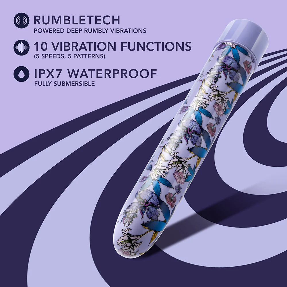 Limited Addiction Floradelic 7 in. Vibrator Purple