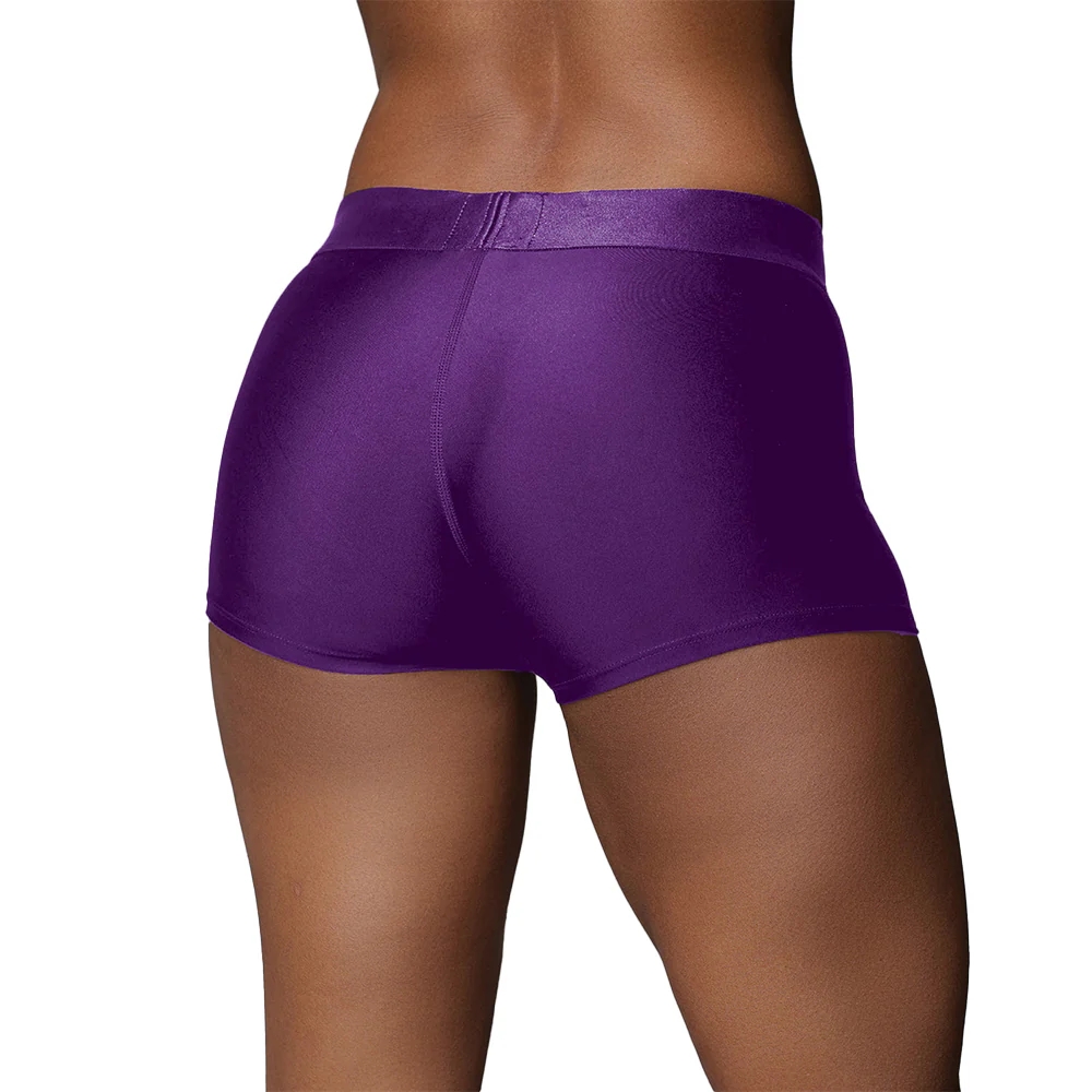 Vibrating Strap-on Boxer Purple