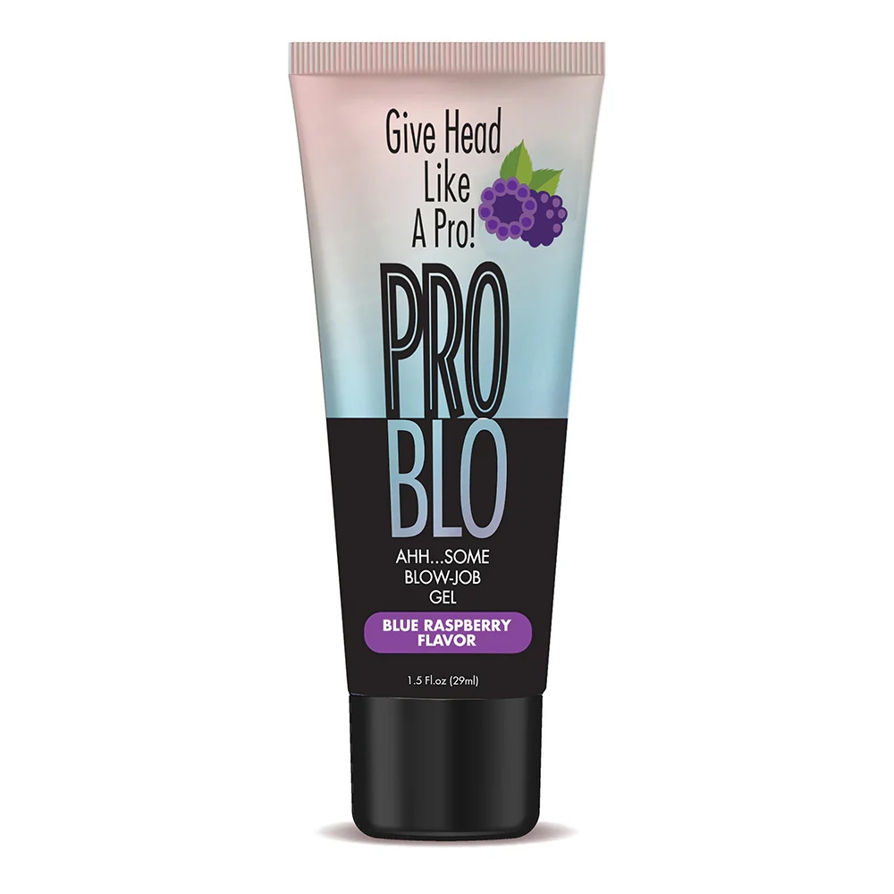 Pro Blo Oral Pleasure Gel Blue Raspberry 1.5 oz.