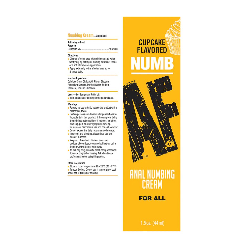 Numb AF Anal Desensitizer Cupcake 1.5 oz. (88654) | SlipDix.com