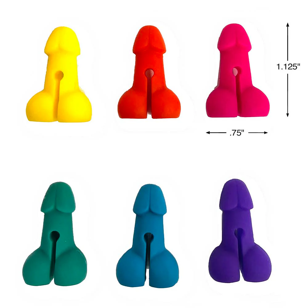 Super Fun Penis Drink Markers 6-Piece Set (88675) | SlipDix.com