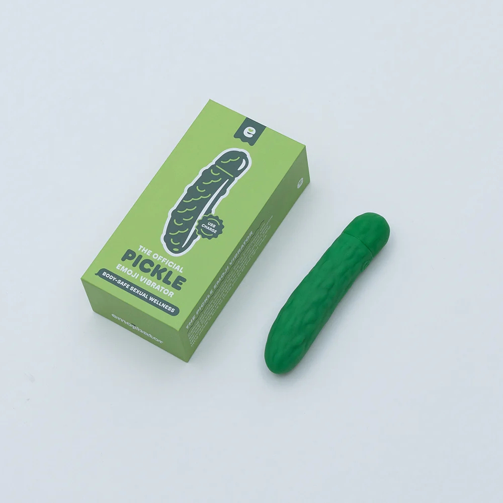 Emojibator Pickle Bullet Vibrator Green