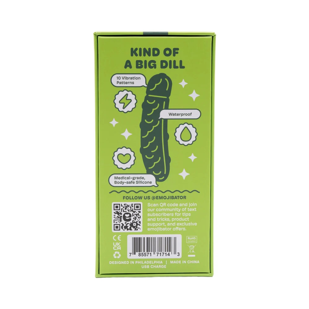 Emojibator Pickle Bullet Vibrator Green