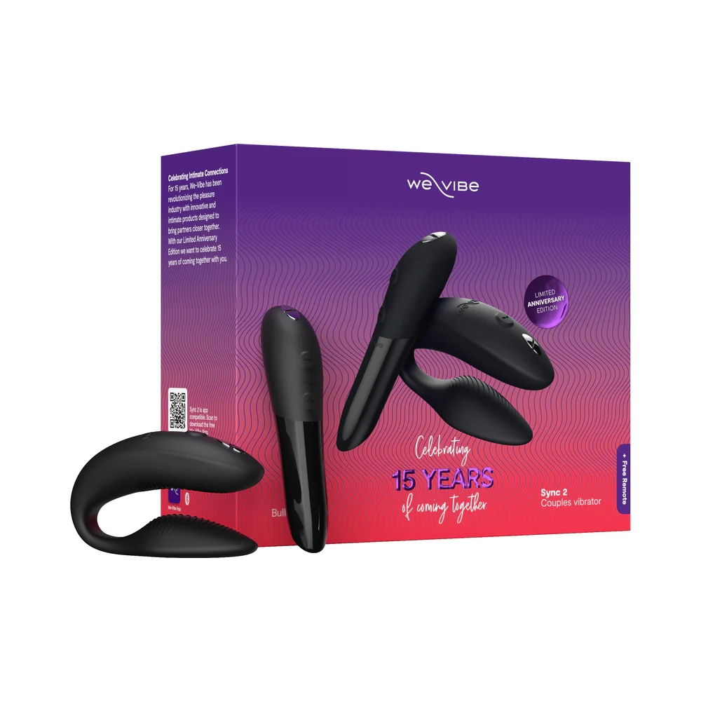 We-Vibe 15 Year Anniversary Couples Vibrator Set Black