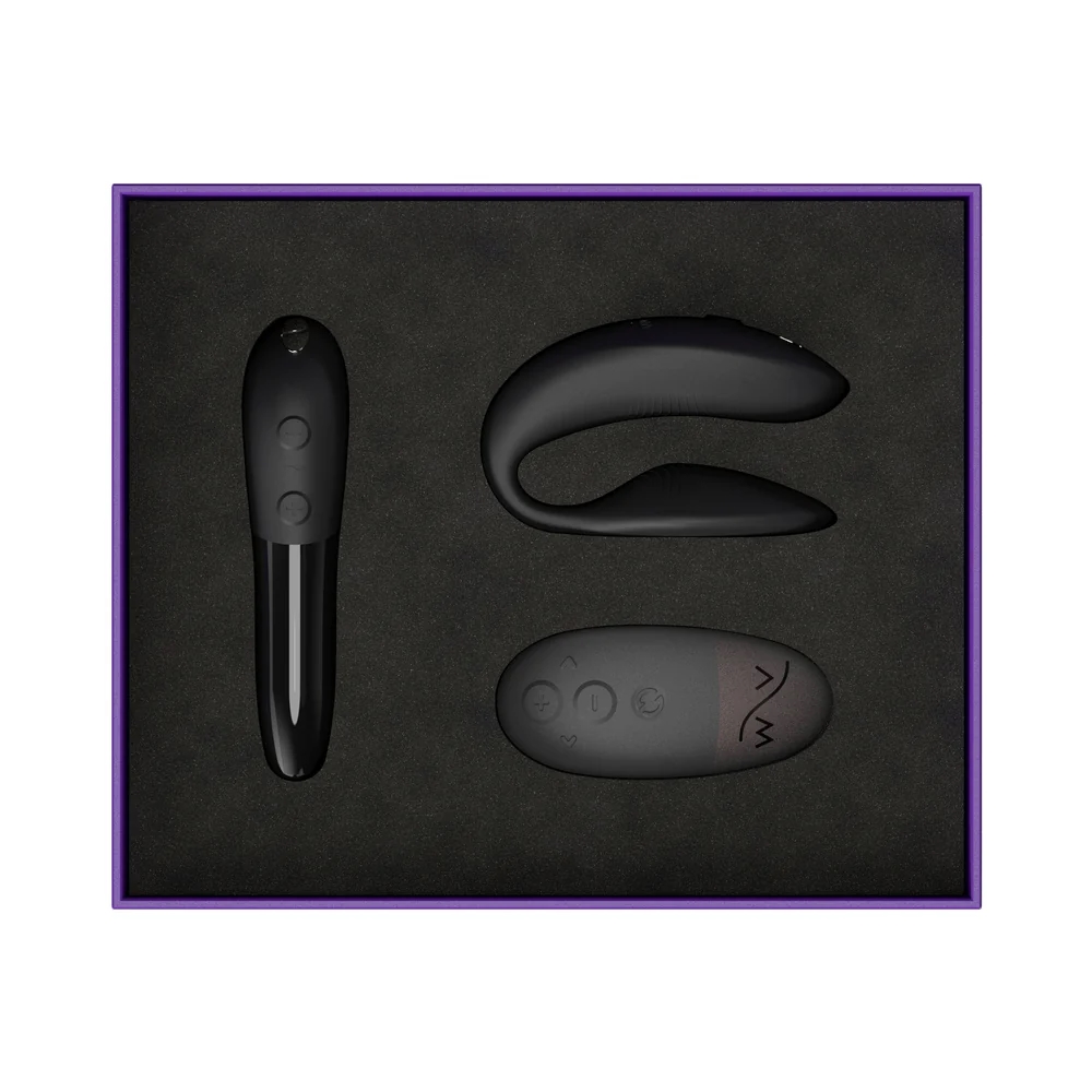We-Vibe 15 Year Anniversary Couples Vibrator Set Black