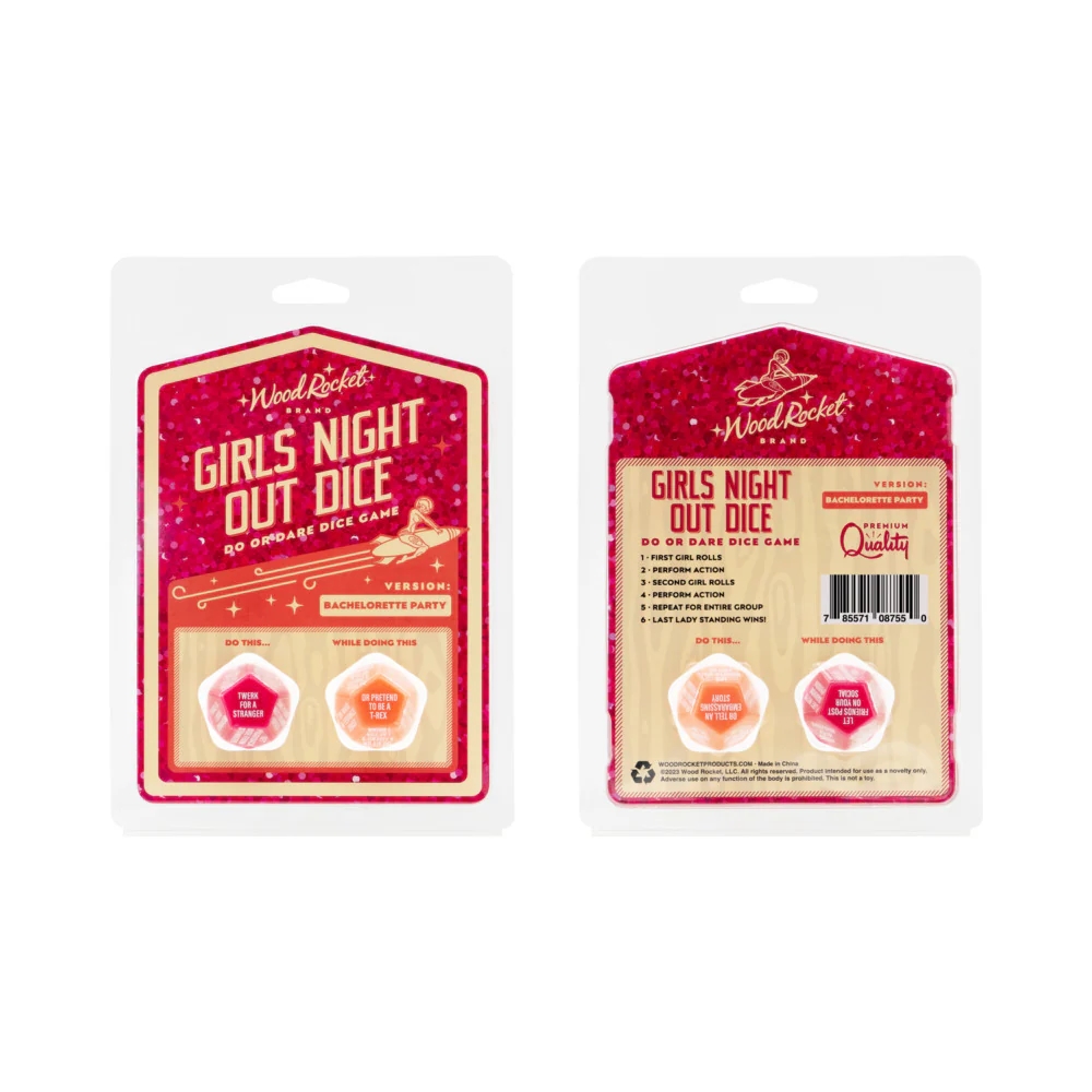 Girls Night Out Bachelorette Party Dice Game – 12-Sided Do or Dare Dice