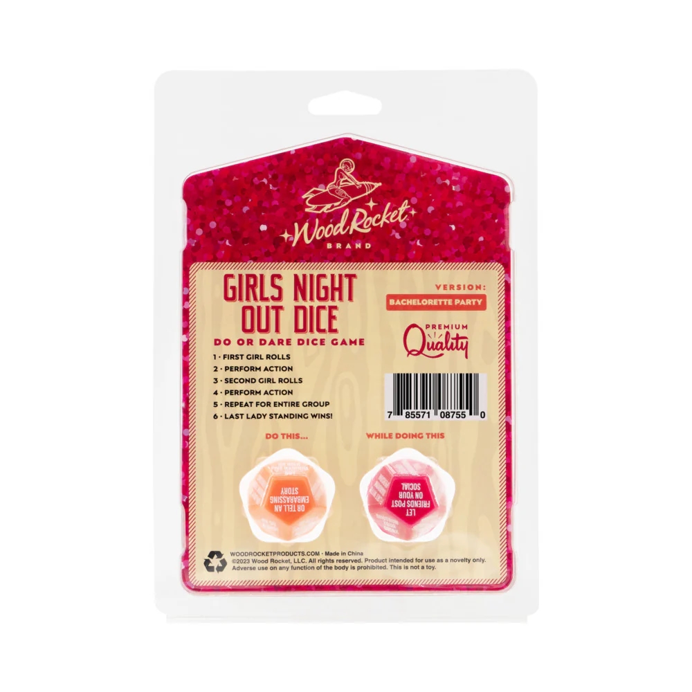 Girls Night Out Bachelorette Party Dice Game – 12-Sided Do or Dare Dice