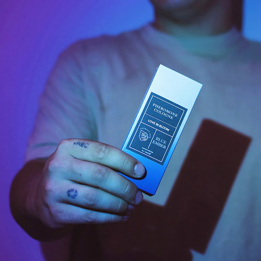 Eye of Love Bloom Attract Her Pheromone Parfum Blue Ember 0.34 oz.