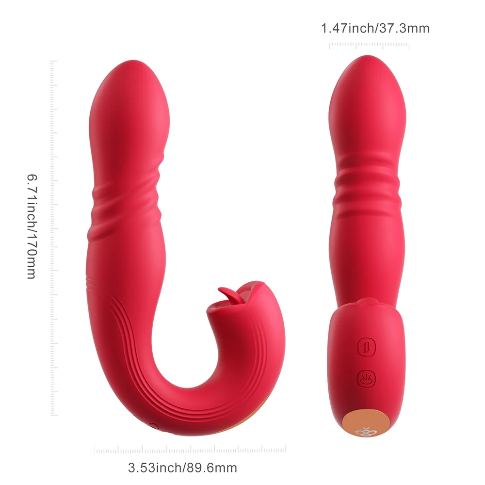 Joi Thrust 2 App-Controlled Thrusting Vibrator & Clit Licker