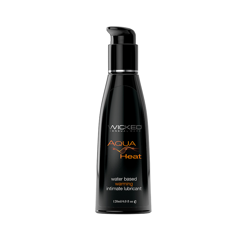 Wicked Aqua Heat Water-Based Warming Sensation Lubricant 4 oz.