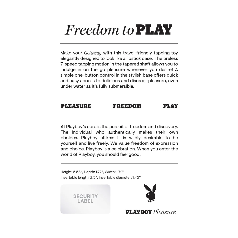 getaway silicone clit tapping vibrator white travel vibe