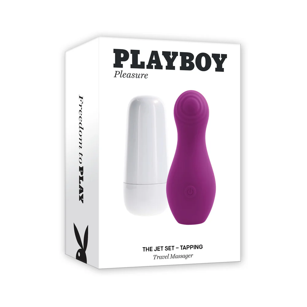 the jet set silicone clit tapping vibrator wild aster pink