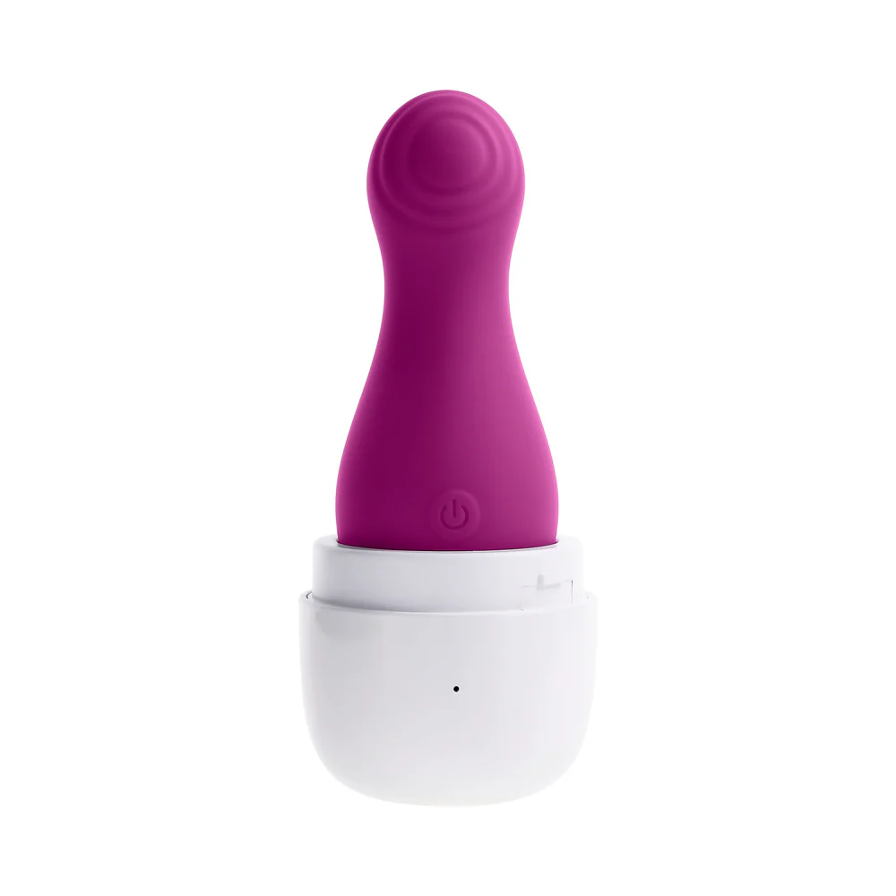 the jet set silicone clit tapping vibrator wild aster pink
