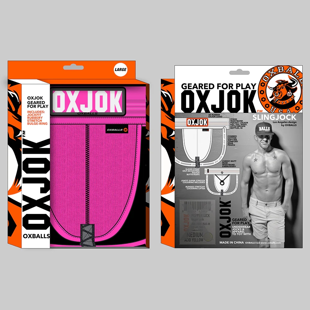 Oxballs Oxjok Slingjock Upthrust Slider-Strap Jock Pink Sky
