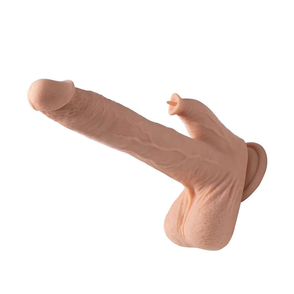 8.5 in. Colter App-Controlled Realistic Thrusting Dildo with Clit Licker