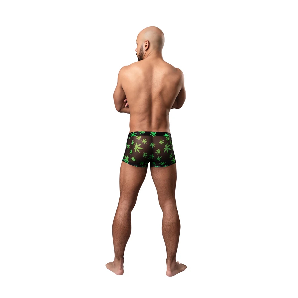 Male Power Hazy Dayz Pouch Boxer Short Pot Leaf