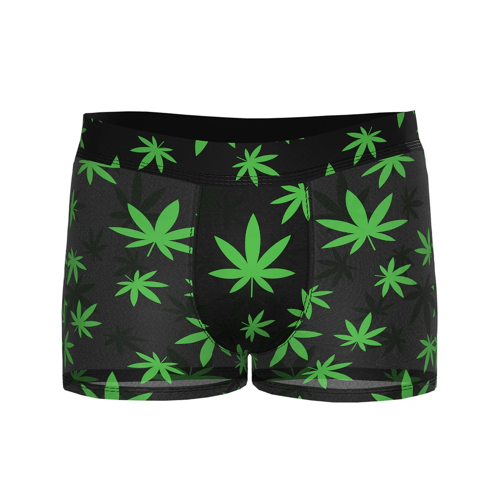 Male Power Hazy Dayz Pouch Boxer Short Pot Leaf
