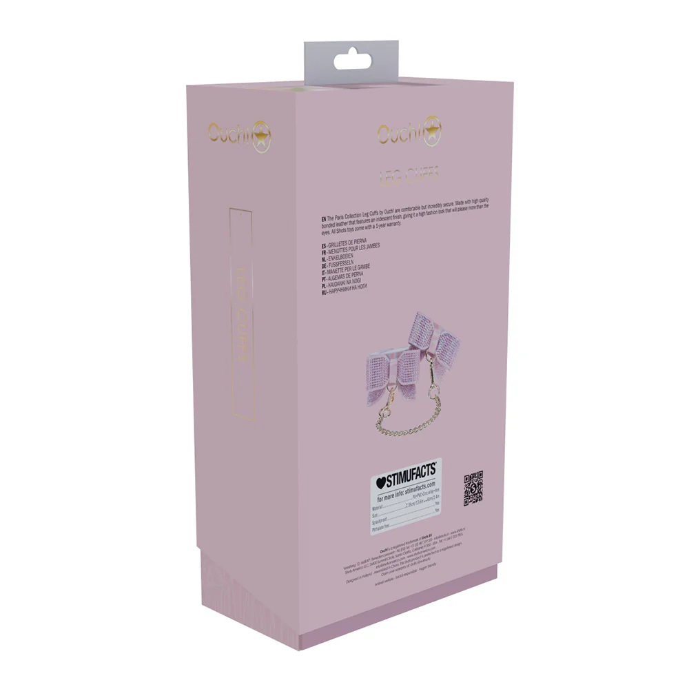 Paris Collection Leg Cuffs Pink