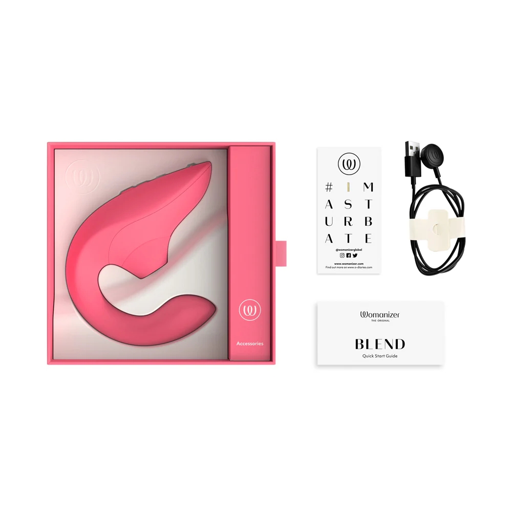 Womanizer Blend Dual-Stim Rabbit Vibe Rose