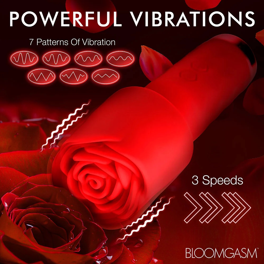Bloomgasm Pleasure Rose Petite Mini Silicone Rose Wand